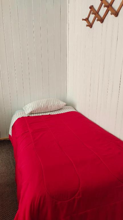 Voodi või voodid majutusasutuse HOSTAL VALDIVIA toas