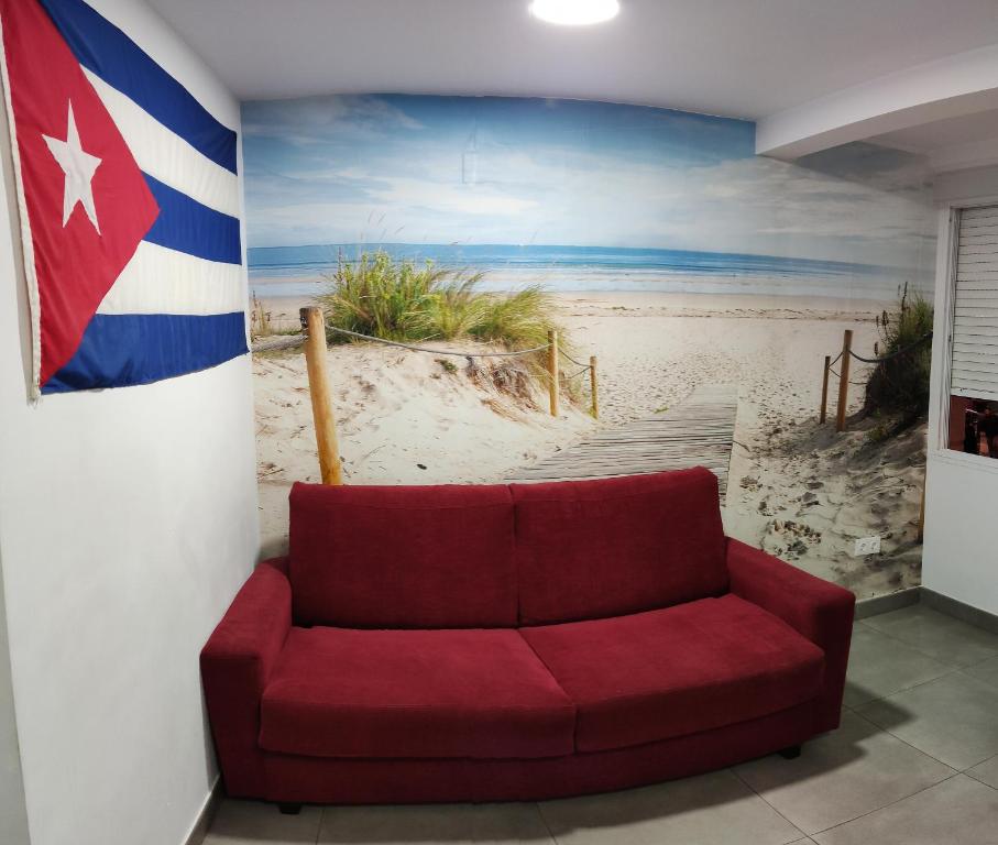 Posezení v ubytování El Rinconcito Cubano en la playa