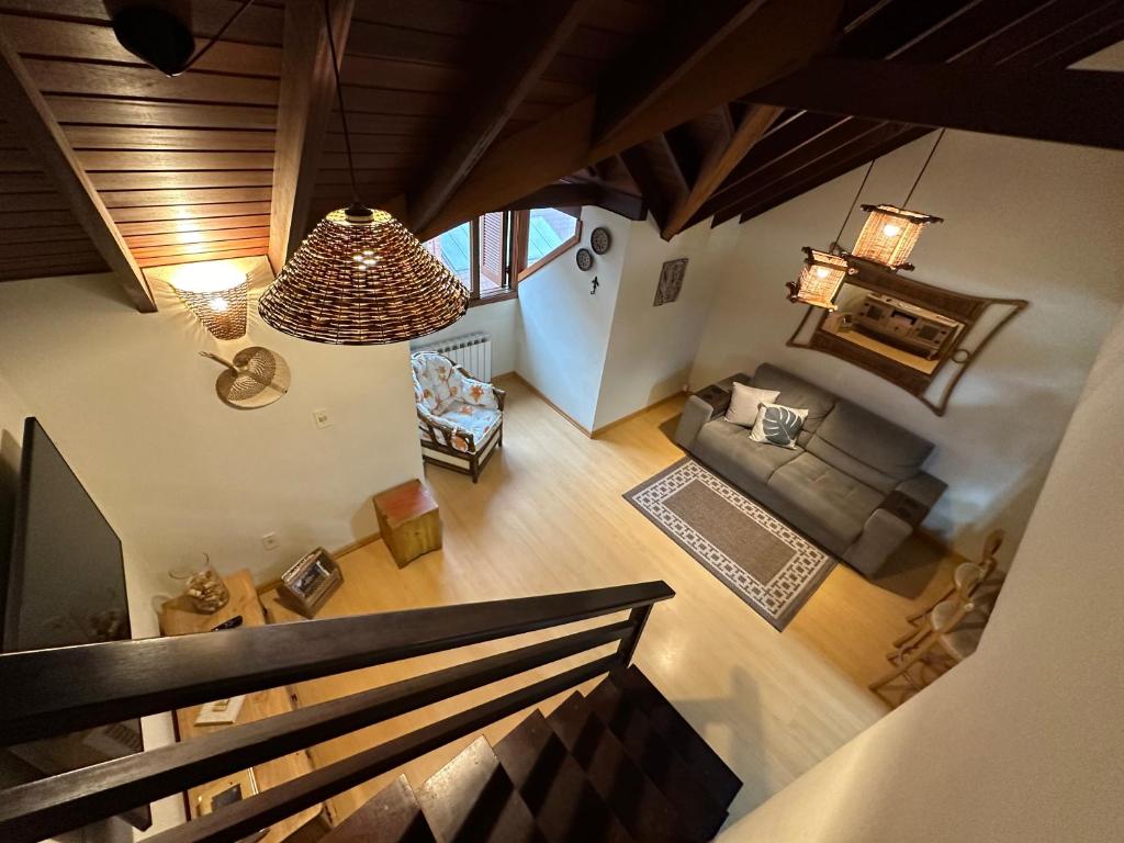 Χώρος καθιστικού στο Bello Flat Gramado