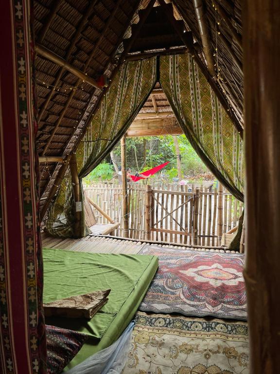 Zahrada ubytování Tribal Huts Community