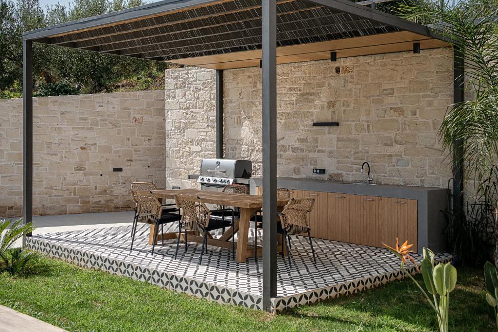 Patio nebo venkovní prostory v ubytování Melanthia Villas