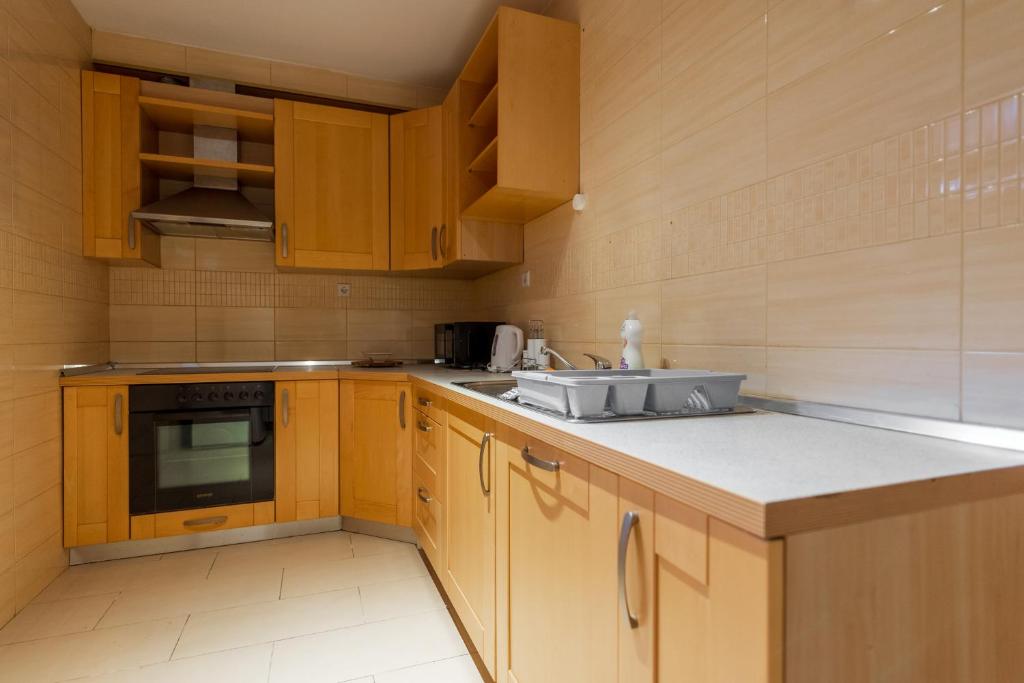 Kuchyň nebo kuchyňský kout v ubytování Sarajevo Central Elegance Apartments