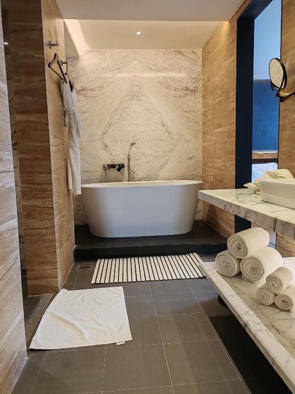 Koupelna v ubytování Hotel Barahi Kathmandu