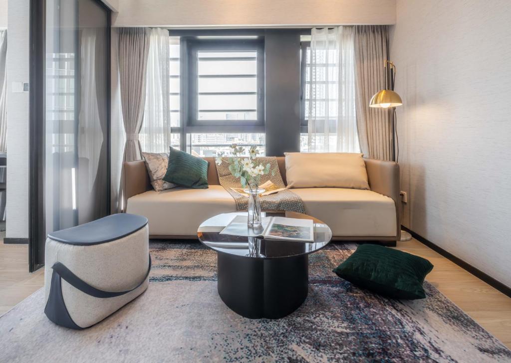 Posezení v ubytování BORUISI Executive Apartment
