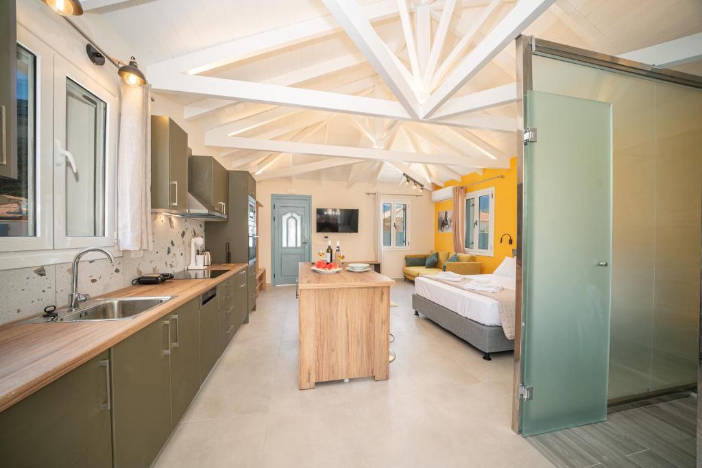Kuchyň nebo kuchyňský kout v ubytování Villa Amazona