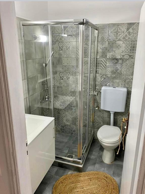 Ванная комната в Afroditi Junior Suites