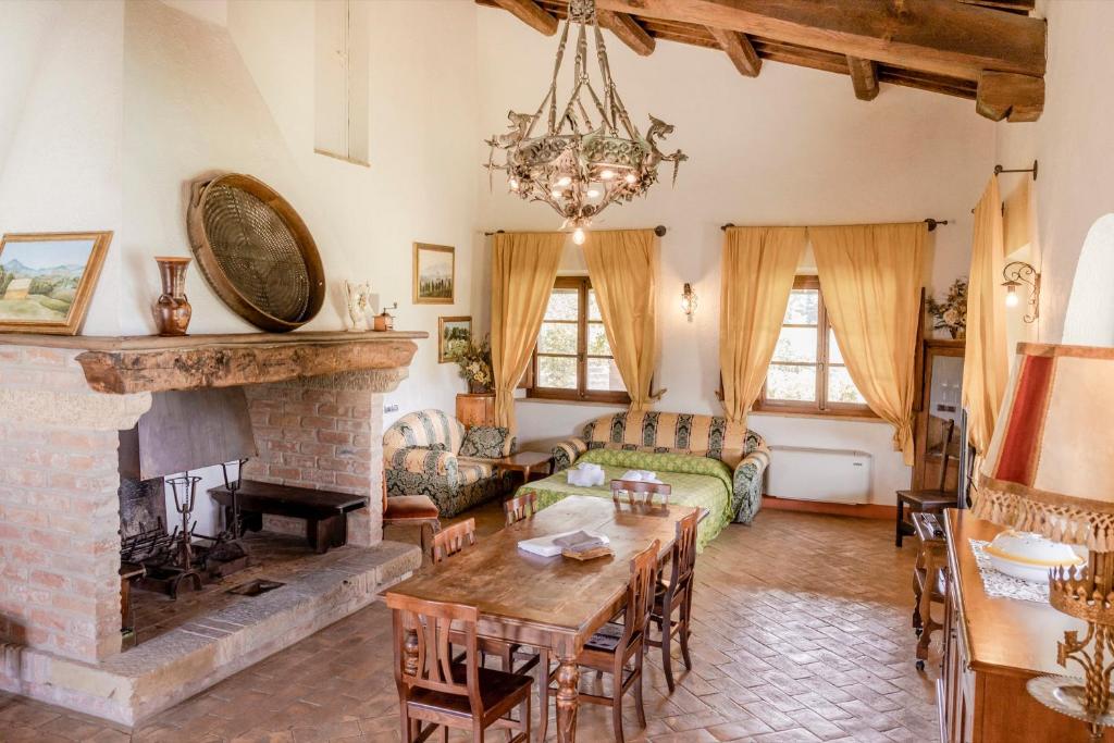 Posezení v ubytování Agriturismo Il Serraglio