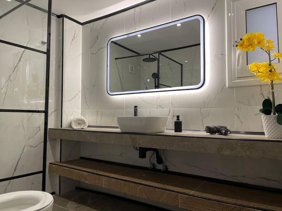 Koupelna v ubytování Hideaway Boutique