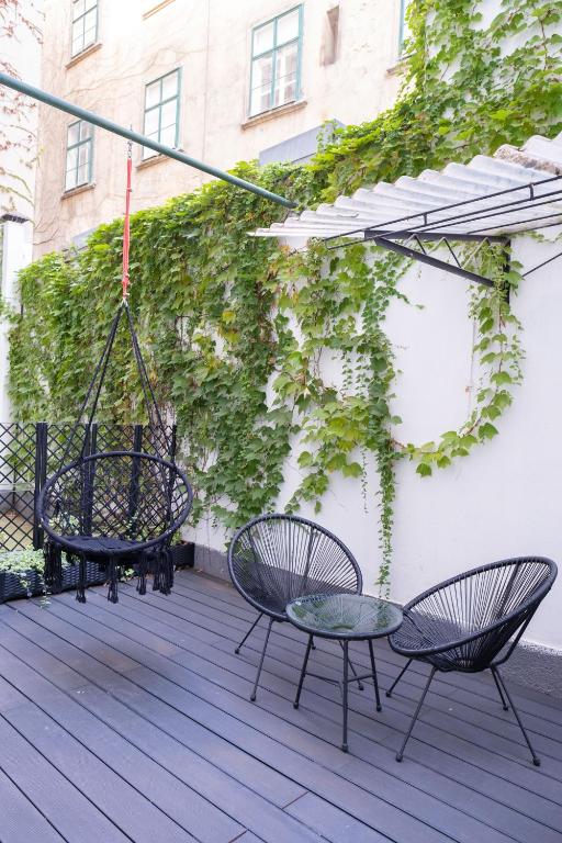 Patio o area all'aperto di City Stay Vienna – Lugeck