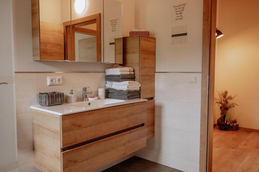 Kuchyňa alebo kuchynka v ubytovaní Meine Auszeit – das ferienhaus
