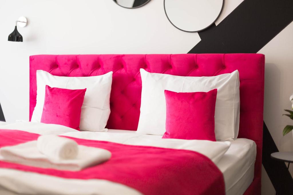 Letto o letti in una camera di City Stay Vienna – Lugeck