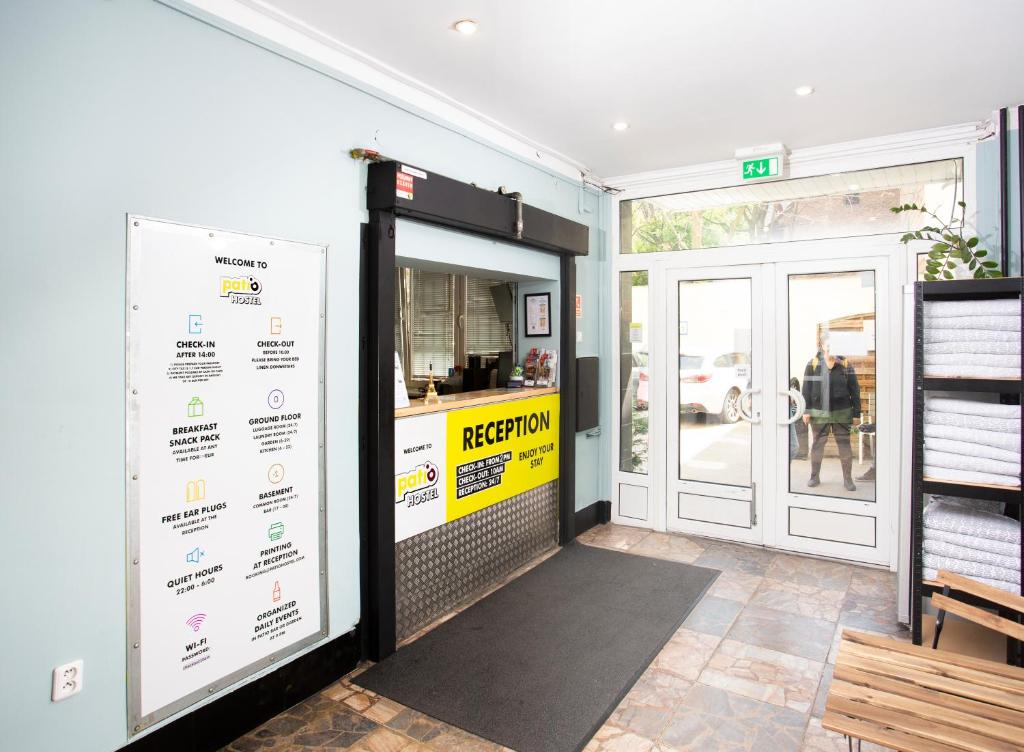 Certifikát, hodnocení, plakát nebo jiný dokument vystavený v ubytování Patio Hostel Dorms