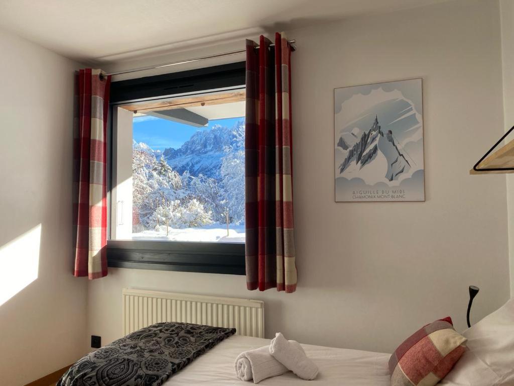 Postel nebo postele na pokoji v ubytování Chambres d'hôtes - B&B - Chalet Mountain Vibes