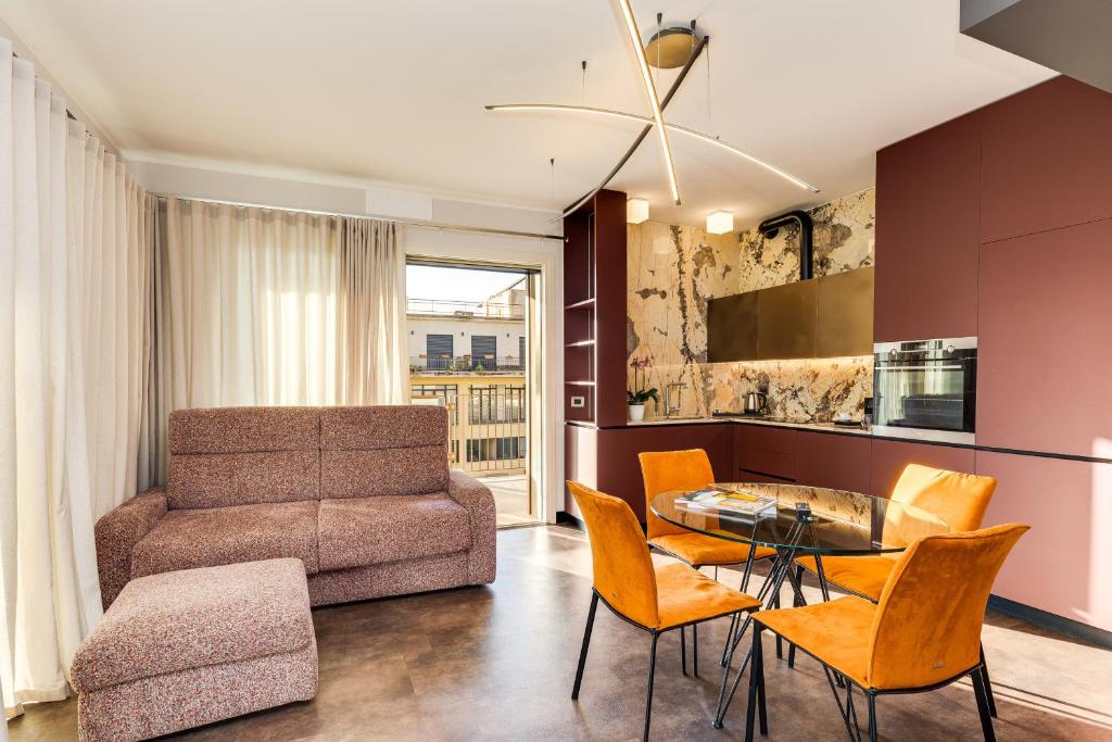 Zona d'estar a Gasometer Urban Suites