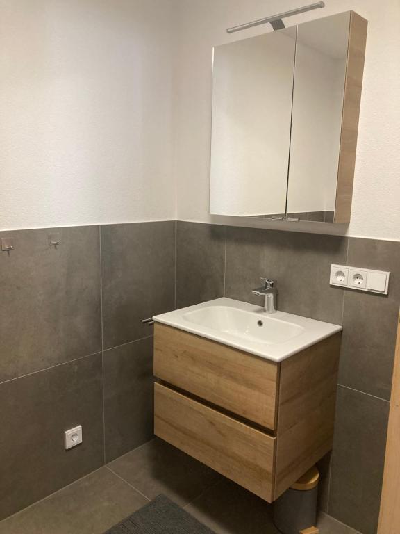 Koupelna v ubytování Appartement Stefanie