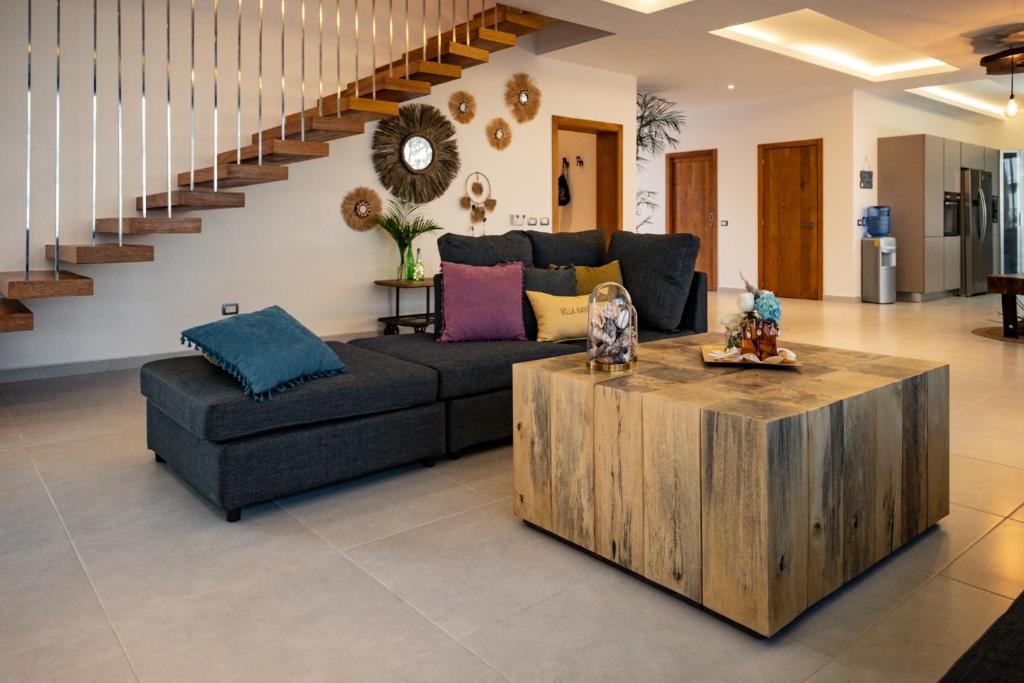 Posezení v ubytování Villa Manglar