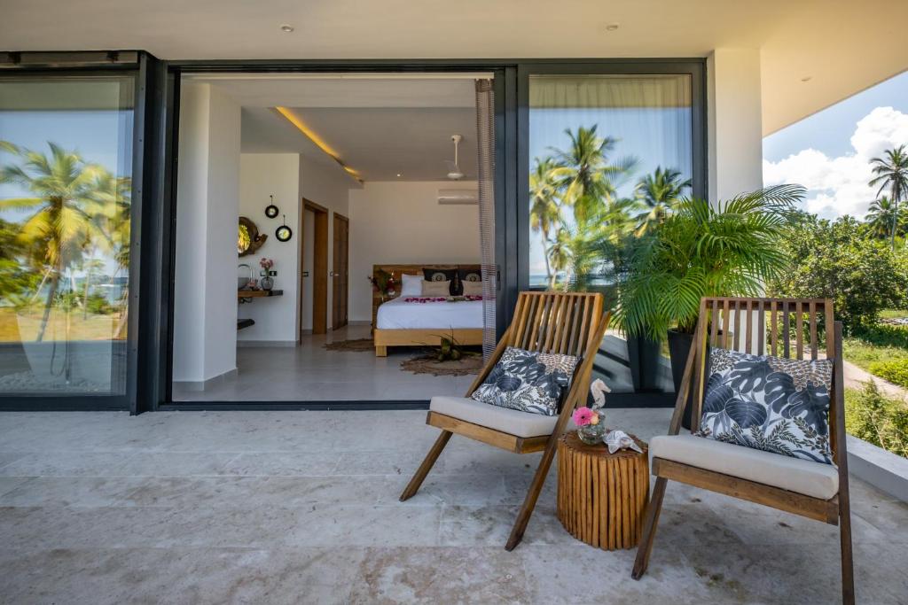 Balkón nebo terasa v ubytování Villa Manglar