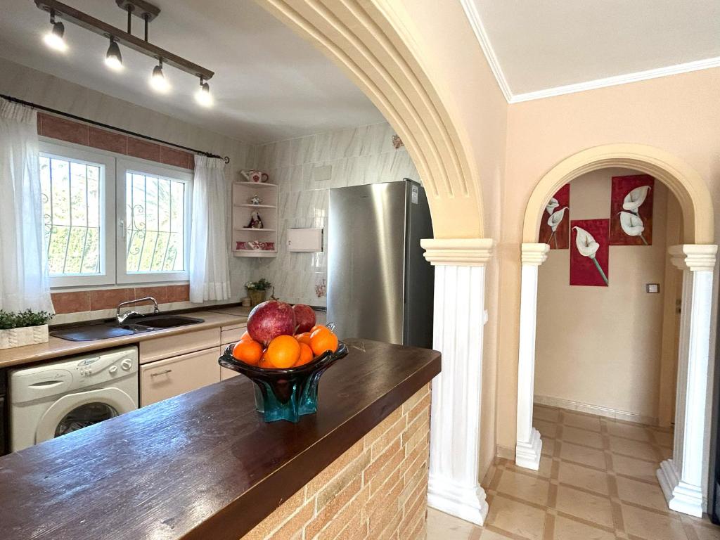 Kuchyň nebo kuchyňský kout v ubytování Casa Luna Llena