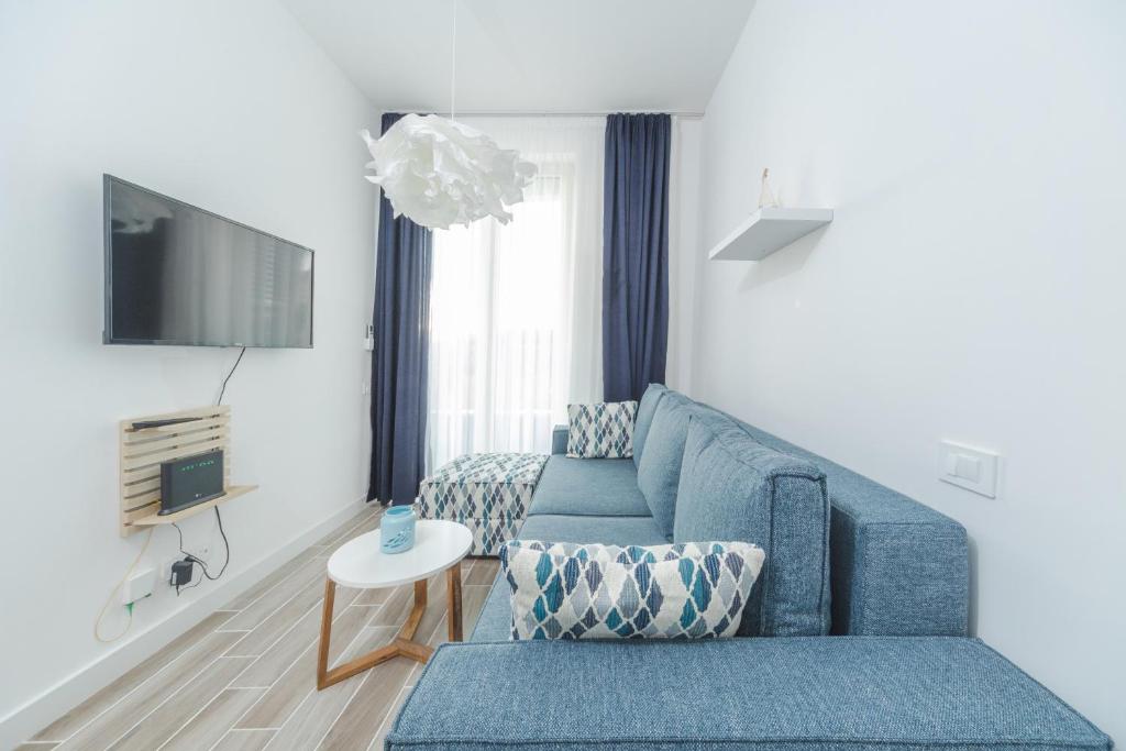 Posezení v ubytování La barca apartments