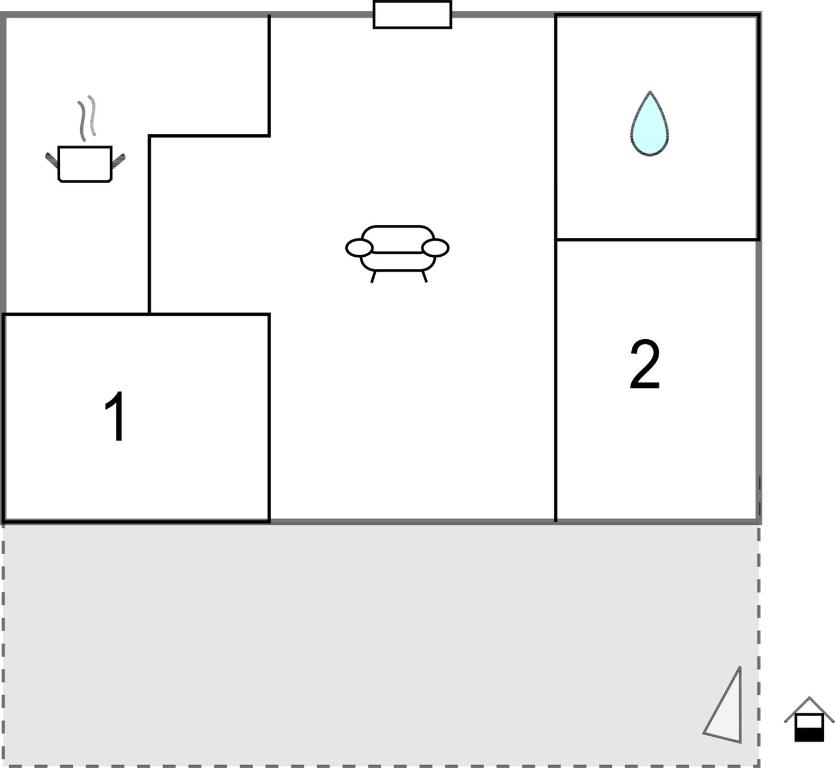 a block diagram of a reaction coordinate system at Amazing Apartment In Banici With Kitchen in Banići
