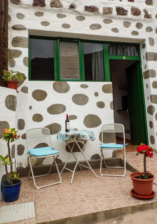 Patio alebo iná vonkajšia časť ubytovania Las Casillas de Tasarte