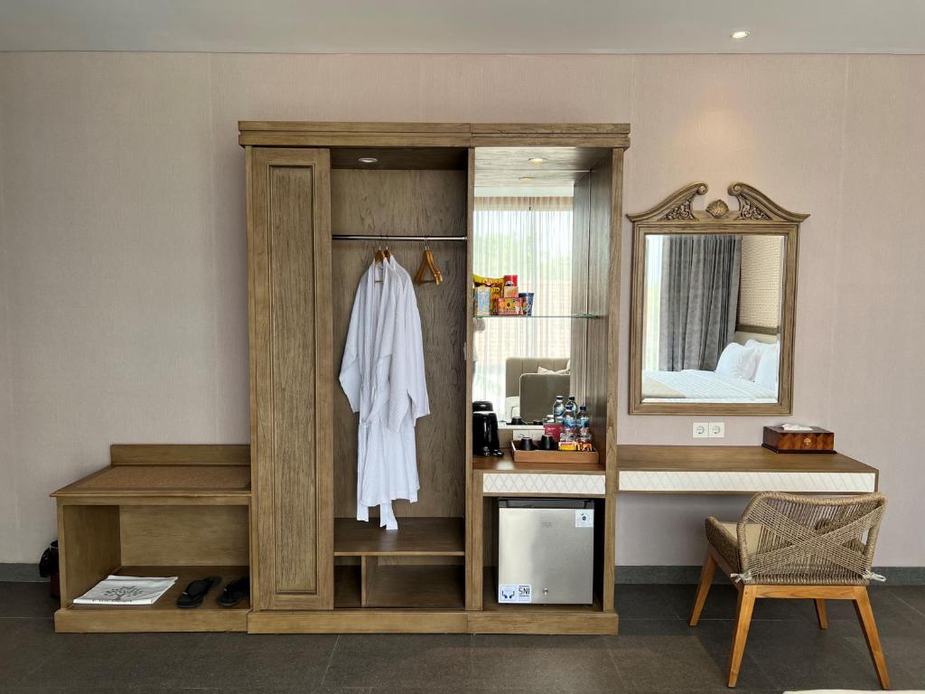 Kuchyň nebo kuchyňský kout v ubytování Tabebuya Resto & Resort