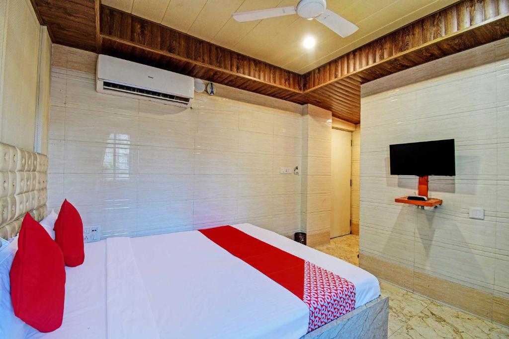 TV a/nebo společenská místnost v ubytování Super Hotel O Royal Inn