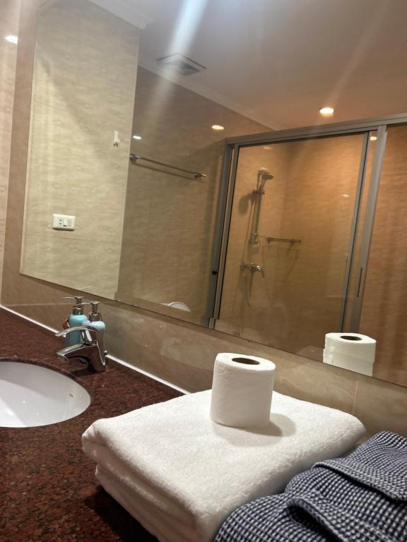 Koupelna v ubytování View Talay Residence 4 Jomtien Beach 56 Sqm big balcony pool view