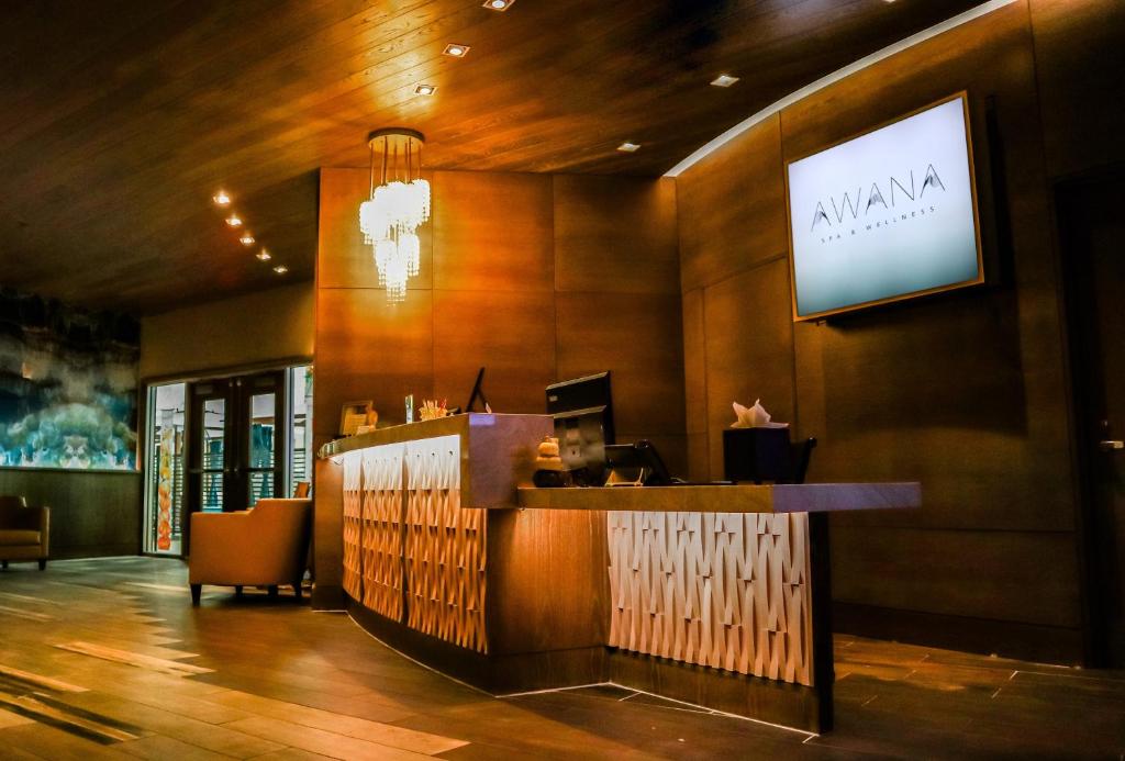 TV a/nebo společenská místnost v ubytování Resorts World Catskills