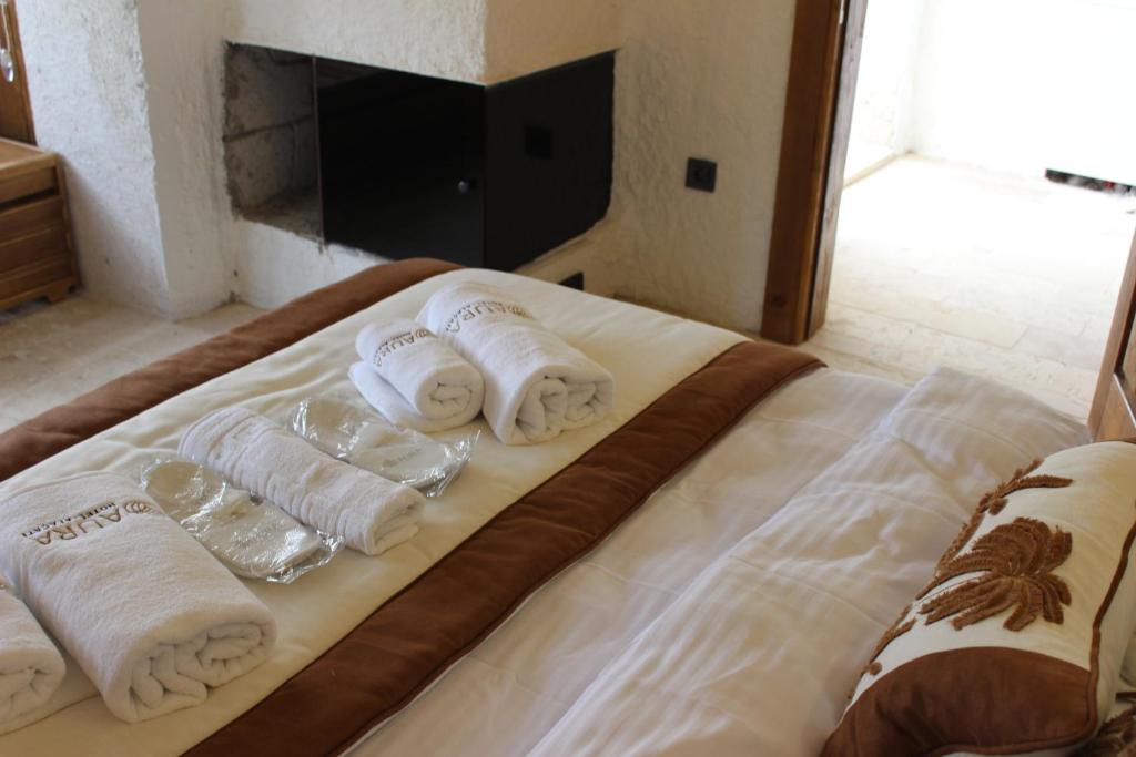 Cama ou camas em um quarto em Aura Village Alaçatı