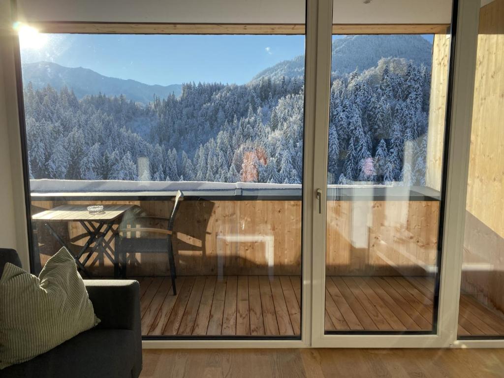 Nespecifikovaný výhled na hory nebo výhled na hory při pohledu z apartmánu