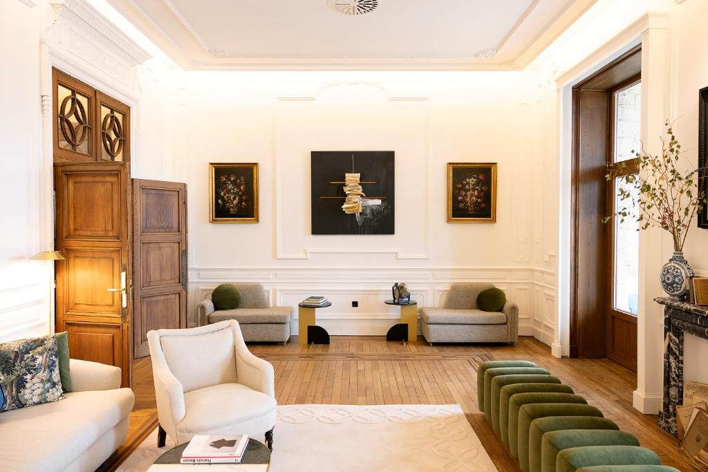 Гостиная зона в Palacio Arriluce Hotel - The Leading Hotels of the World