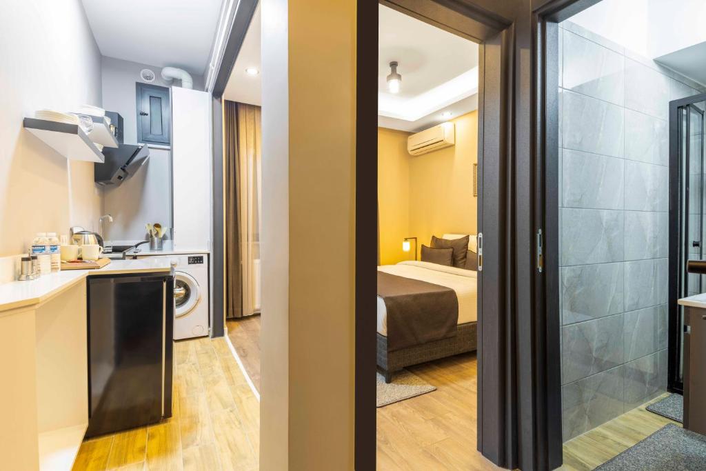 Postel nebo postele na pokoji v ubytování APARTMENTS BAKRAC 26