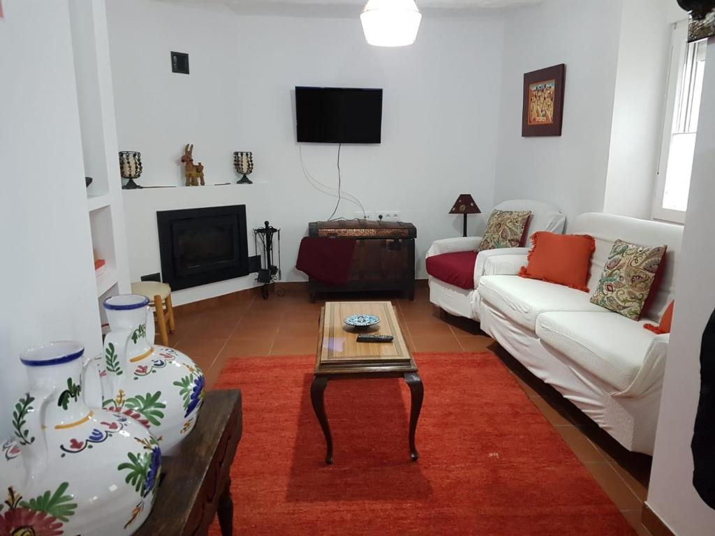 TV a/nebo společenská místnost v ubytování Casa Rural Maestre