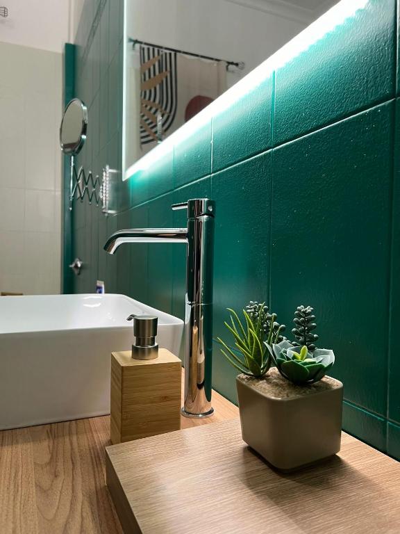 A bathroom at Gabry central apartment Palermo