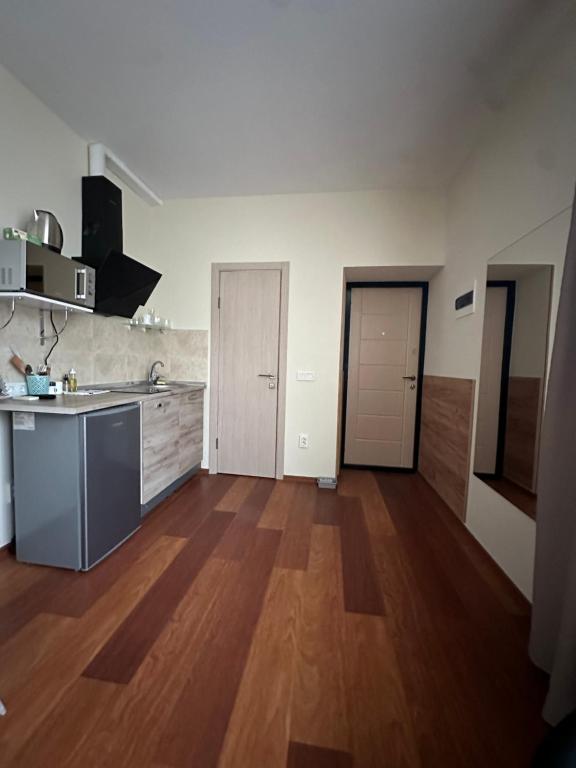 Kuchyň nebo kuchyňský kout v ubytování Modern Apartments Uzhgorod