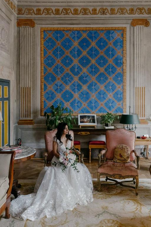 TV a/nebo společenská místnost v ubytování Palazzo Rocchi - Residenza D'Epoca