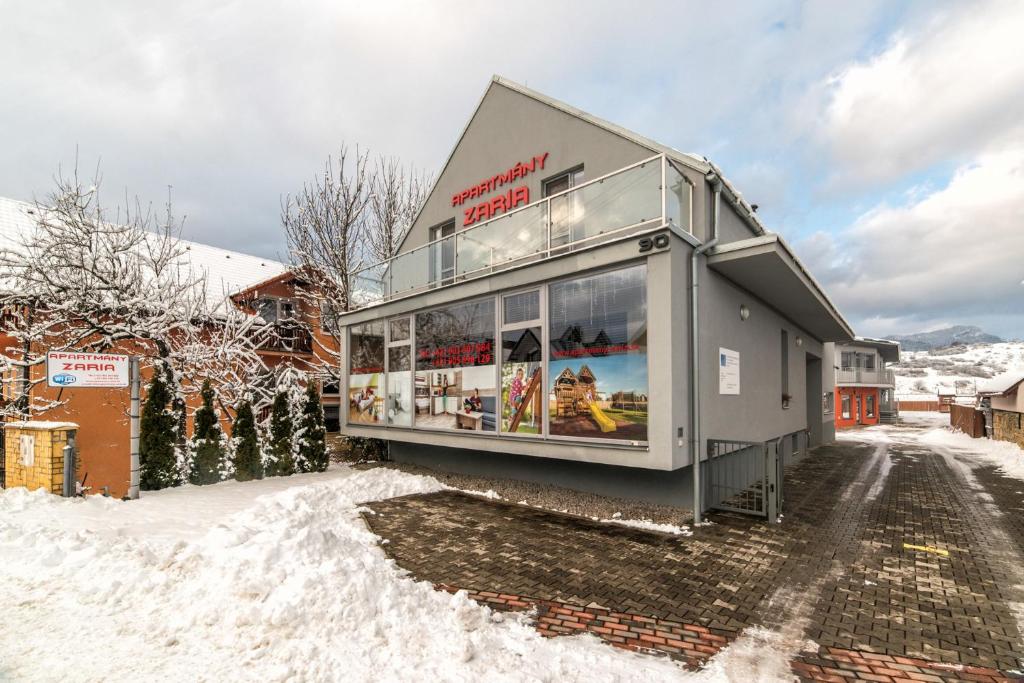 Apartmány Zaria during the winter