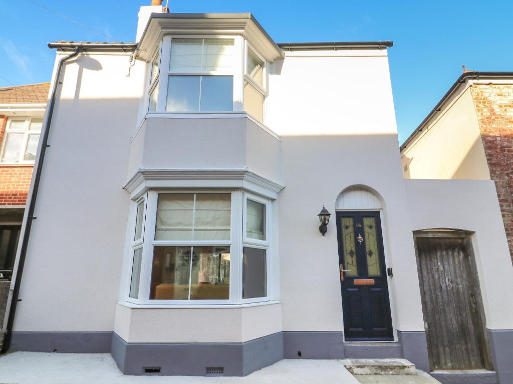 Bygningen som feriehuset ligger i