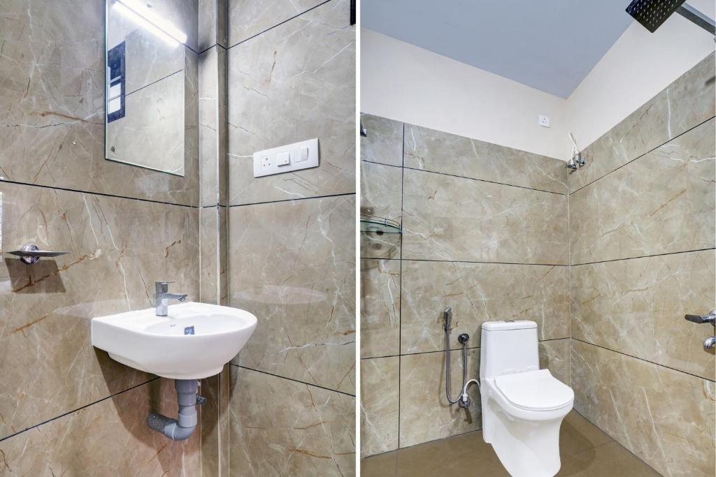 Koupelna v ubytování Hotel O Versatile Inn