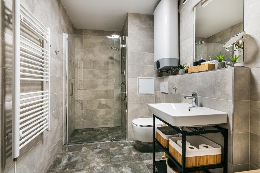 Koupelna v ubytování Apartman Mikulov Garden