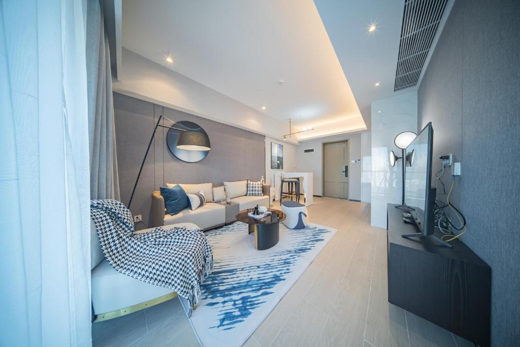Posezení v ubytování BORUISI Executive Apartment