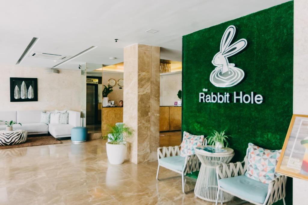 Un lugar para sentarse en Goldberry Suites & Hotel Mactan