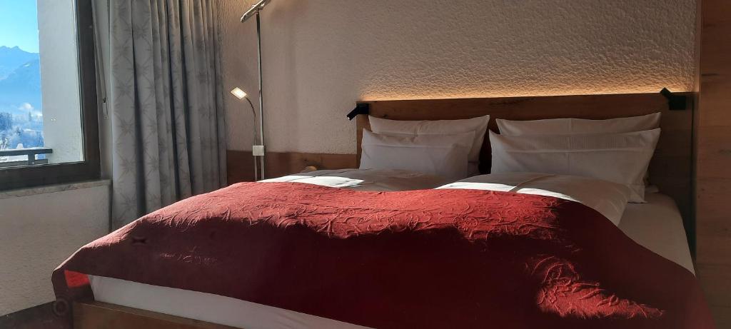Postel nebo postele na pokoji v ubytování Berghof Mehlan