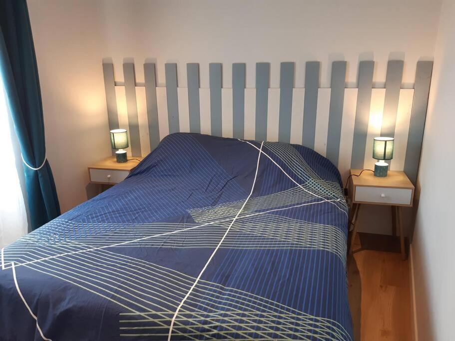 Postel nebo postele na pokoji v ubytování Gîte Estuaire du Trieux
