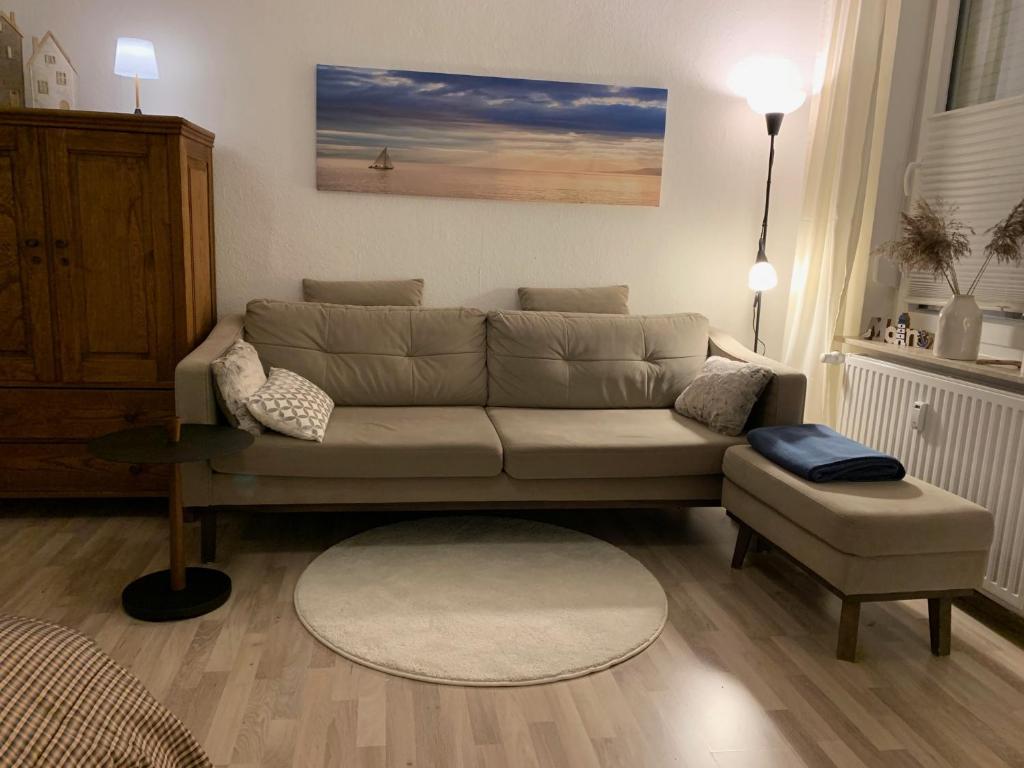 Posezení v ubytování Ferienwohnung Leevke