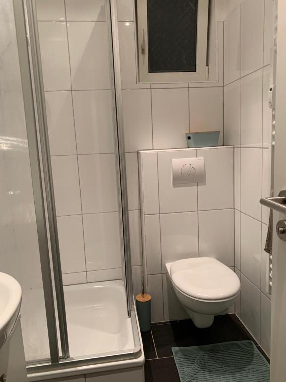 Koupelna v ubytování Ferienwohnung Leevke