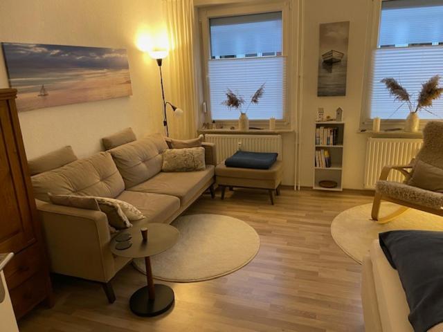 Posezení v ubytování Ferienwohnung Leevke