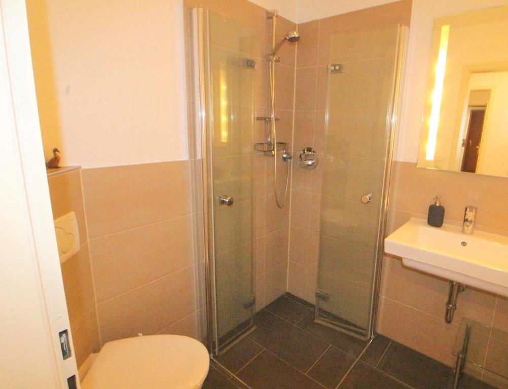Koupelna v ubytování Apartmentvermittlung Mehr als Meer - Objekt 11
