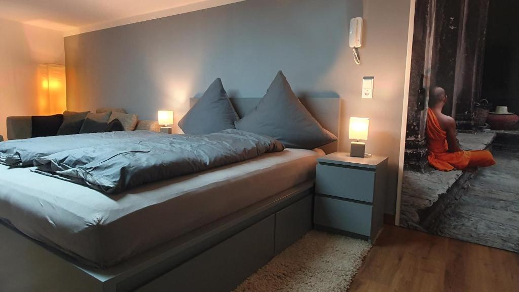 Postel nebo postele na pokoji v ubytování City Appartement Cologne North
